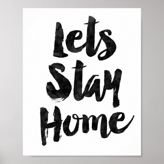 Poster Restons à la maison (Devant)