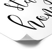 Poster Restons à la maison (Coin)