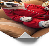 Poster Restons à la maison et commandez des chiens de car (Coin)