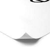 Poster Restons au lit noir et blanc imprimé de la chambre (Coin)