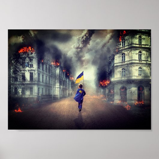 Poster Restons libres UKRAINE (Devant)