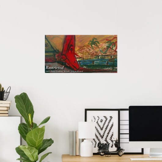 Poster Restreint (Bureau à domicile)