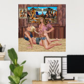 POSTER RESTREINTE DE LA COWGIRL #1 (Bureau à domicile)