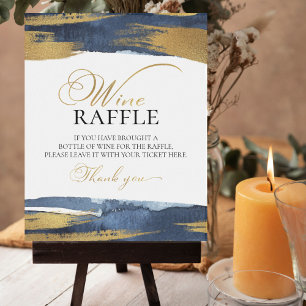Poster Résumé Bridal Bleu Douche Vin Raffle Jeu