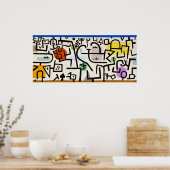 Poster Résumé captivant : Port riche par Paul Klee (Cuisine)