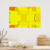 Poster Résumé en jaune (Cuisine)