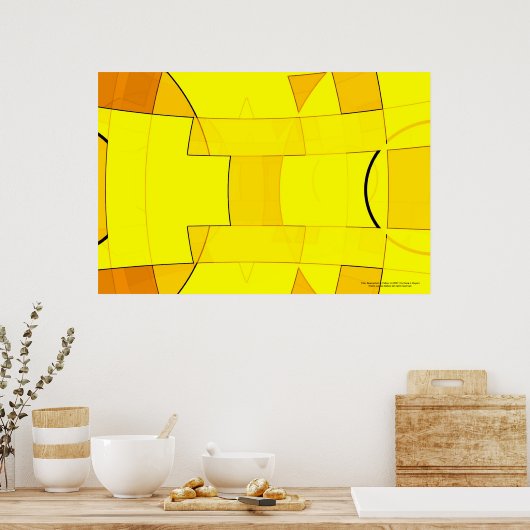 Poster Résumé en jaune (Cuisine)