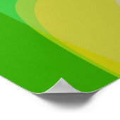 Poster Résumé en vert et jaune 1004 (Coin)