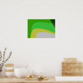Poster Résumé en vert et jaune 1004 (Cuisine)