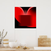 Poster Résumé Luxe Rouge avec Noir AP0004 (Cuisine)