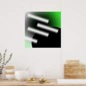 Poster Résumé Vert avec Rayons de Lumière AP0005 (Cuisine)