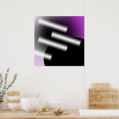 Poster Résumé Violet avec Rayons de Lumière AP0005 (Cuisine)