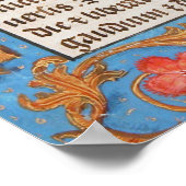 Poster Résurrection chrétienne médiévale de Pâques (Coin)