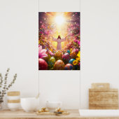 Poster Résurrection de Jésus Pâques (Cuisine)