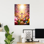 Poster Résurrection de Jésus Pâques (Bureau à domicile)