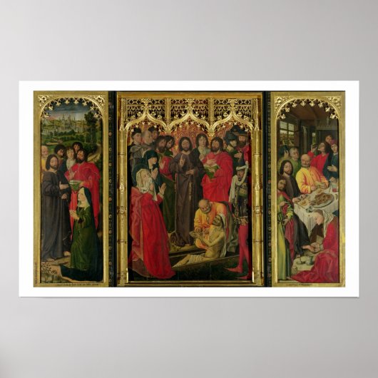 Poster Résurrection de Lazare Triptych; L'Élevement de L (Devant)