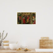 Poster Résurrection de Lazare Triptych; L'Élevement de L (Cuisine)