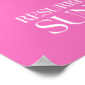 Poster Résurrection dimanche Croix chrétienne Pâques (Coin)