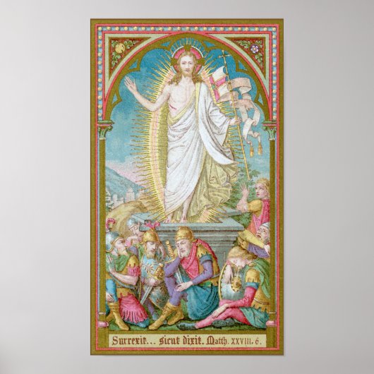 Poster Résurrection du Christ Jésus (SAU 041) (Devant)