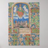 Poster Résurrection Manuscrit médiéval de Pâques (Devant)