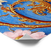 Poster Résurrection médiévale chrétienne de Jésus Pâques (Coin)