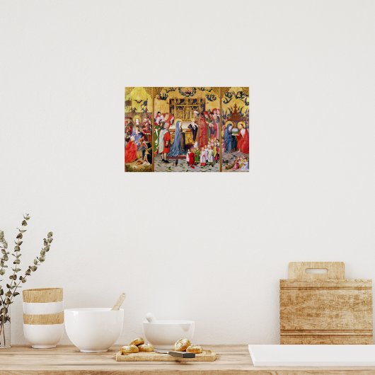 Poster Retable des Sept Joys de la Vierge (Cuisine)