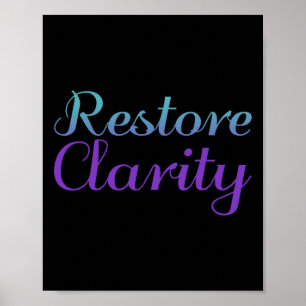 Poster Rétablir Clarité Prévention Suicide Dépression Awa