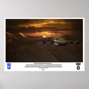 Poster Retard du nord de Saut-Opération de combat