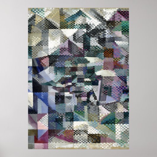 Poster Retarder la fenêtre de peinture Abstraite laque 3 (Devant)