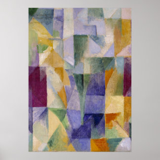 Poster Retarder les fenêtres de peinture Abstraite classi