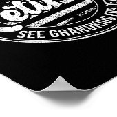 Poster Retired Under New Management See Grandkids Funny R (Coin)