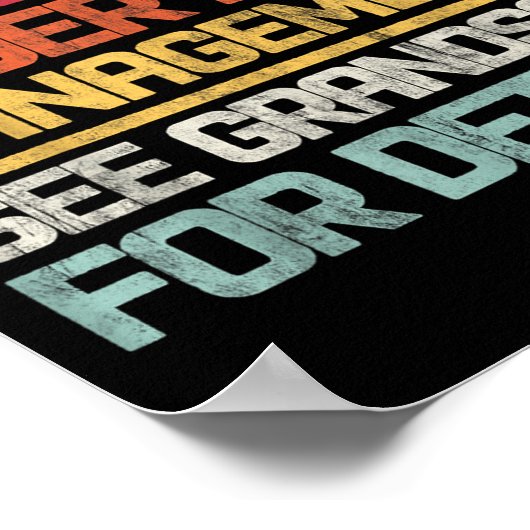 Poster Retired Under New Management See Grandson For Deta (Coin)