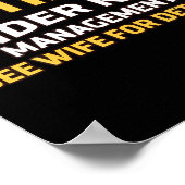 Poster Retired Under New Management See Wife For Details  (Coin)