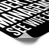 Poster Retired Us Army Under New Management See Wife For (Coin)