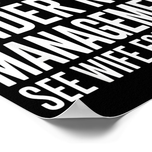 Poster Retired Us Army Under New Management See Wife For  (Coin)