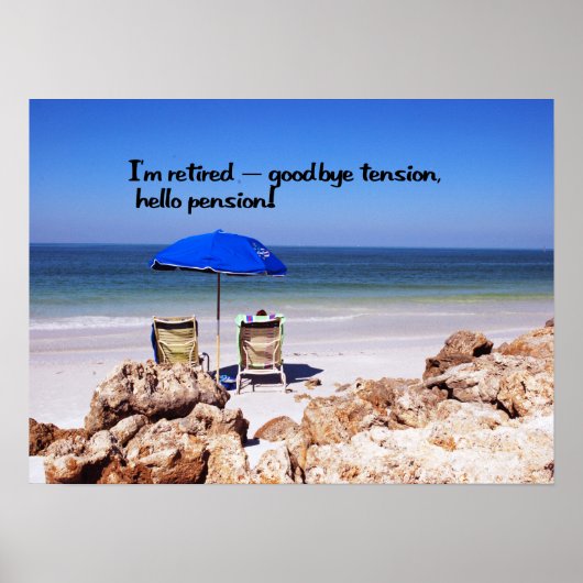 Poster Retirement and a pension (Devant)