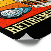 Poster Retirement Plan Golf Bourbon Retired Funny Retiree (Coin)