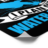 Poster Retirement Plan Water Skier Water Ski Waterskiing  (Coin)