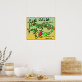 Poster Retirer Avec Un Bon Livre (Cuisine)