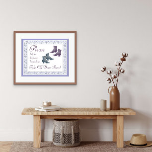 Poster Retirez Vos Chaussures, S'Il Vous Plaît