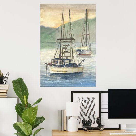 Poster Retour (Bureau à domicile)