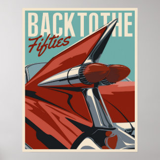 Poster Retour à la les années 50