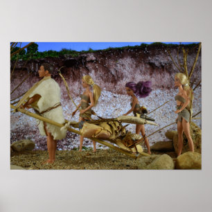 Poster Retour à la maison après la chasse.