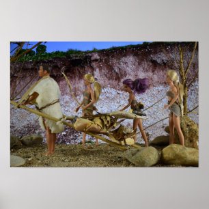 Poster Retour à la maison après la chasse.