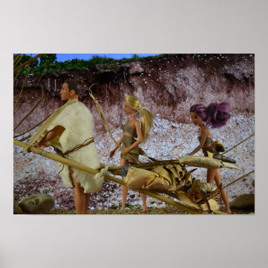 Poster Retour à la maison après la chasse. (Devant)