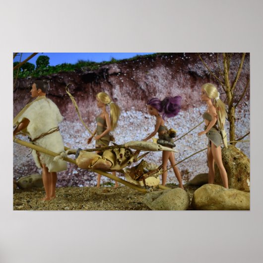 Poster Retour à la maison après la chasse. (Devant)