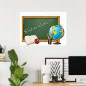 Poster Retour à l'école (Bureau à domicile)