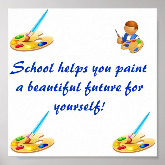 Poster Retour à l'école. (Devant)