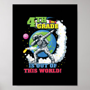 Poster Retour à l'école 4e année Espace hors de ce monde