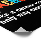 Poster Retour à l'école 5e année enseignant équipe Fun De (Coin)